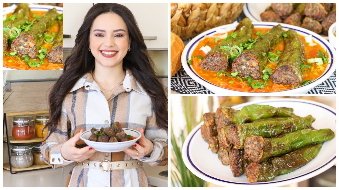 فلفل محشي تونسي بطريقة سهلة وسريعة مع الصلصة الحمراء بنة على بنة😋Felfel mahchi Tunisien