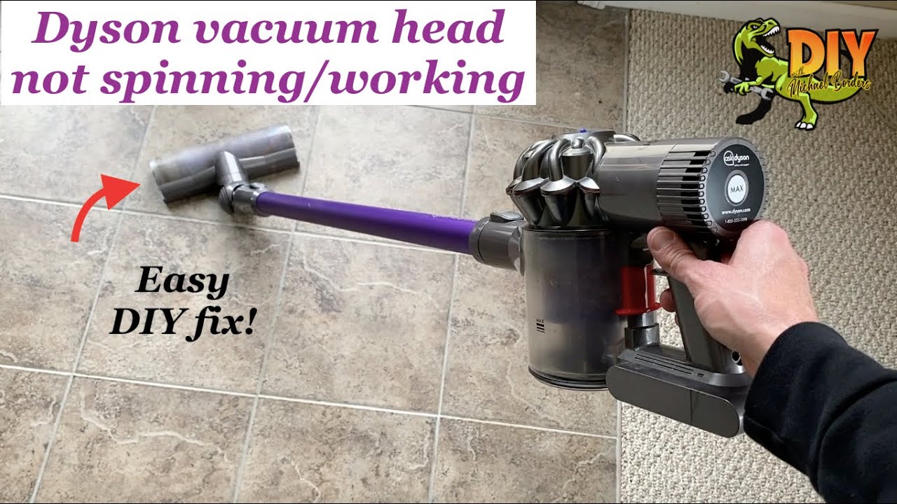 Dyson roller head not spinning - EASY DIY fix! - YouTube