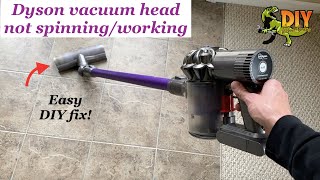 dyson vacuum roller head not spinning - easy diy fix!