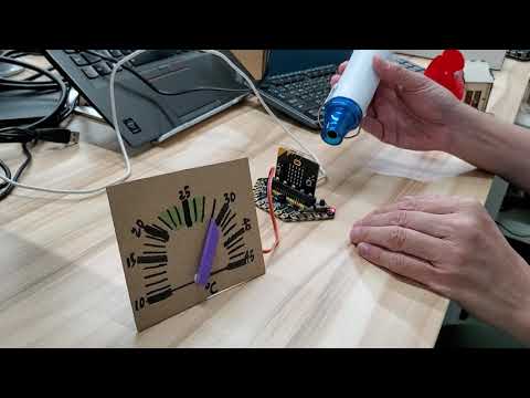 micro:bit指針式溫度計製作以及測試