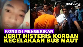 JERITAN SISWA Korban Kecelakaan Maut Terekam Live TikTok, Bus Rem Blong di Subang