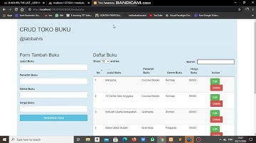 Demo Website CRUD Toko Buku || Pemrograman Web KK4B