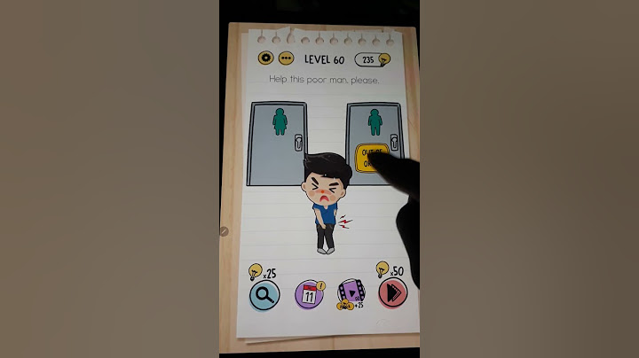 Help this poor man please level 60 Brain Test Game #gameplay #gaming #game