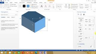 How to insert a 3D  cube in Microsoft  Word screenshot 4