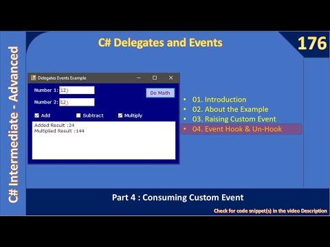 C# Events & Delegates | Part 4 - Consuming Custom Event | C# Advanced #176