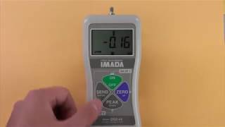 Imada DS2-110 Force Gauge: Basic Operations