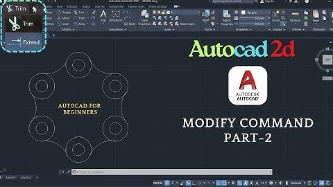 Modify Command Part 2 | Autocad tutorials |Autocad 2d | Abcad World 
