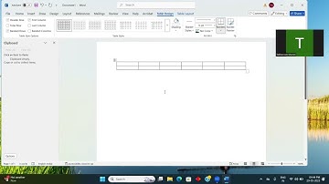 How to create tables in Microsoft word using NVDA  screen reader