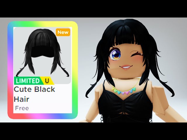 Free black hair - Roblox