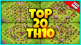 New BEST TH10 BASE WAR/TROPHY Base Link 2023 (Top20) Clash of Clans - Town Hall 10 Farm Base screenshot 1