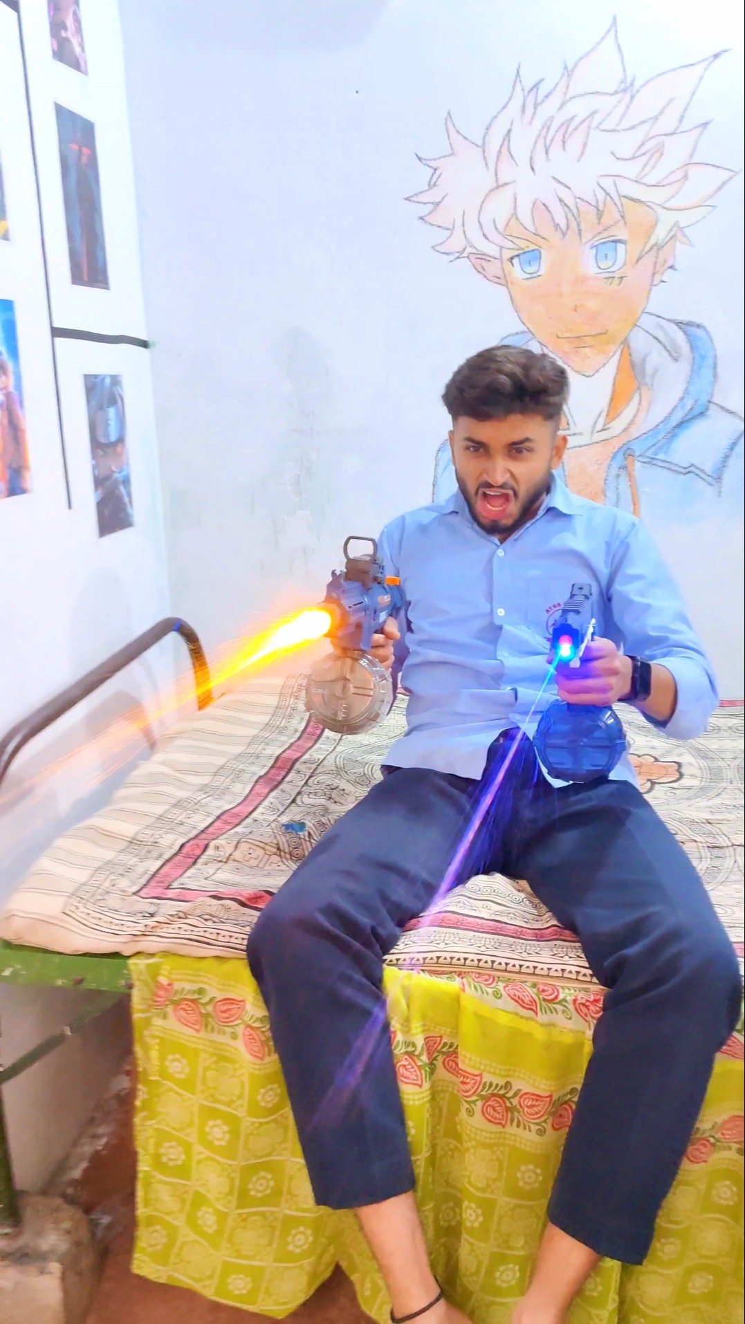 Shaitan Pichkari Vs Bahiya Water Gun  ?? #shorts