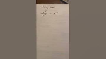 Rule for Dividing Monomials