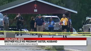 Maple Heights police: Brother kills pregnant sister, unborn baby, her husband in Labor Day shooting