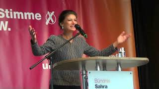 Sahra Wagenknecht -  Rede in Stuttgart am 25 Mai 2024