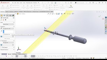 Flat Head Screwdriver Solidworks