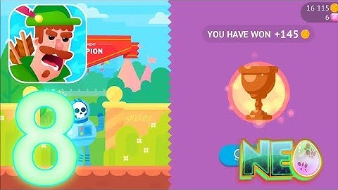 Bowmasters: Gameplay Walkthrough Part 8 - Mr. Gorsky Won! (iOS, Android)