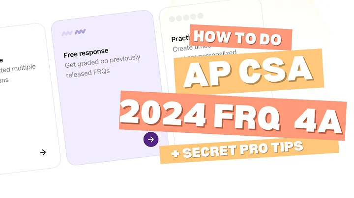 2024 AP Computer Science A - FRQ 4A