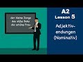 Learn German | Adjektivendungen | Nominativ | German for beginners | A2 - Lesson 5