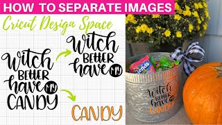 how to separate a design in cricut design space | how to use the cricut contour tool