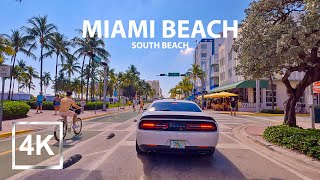 4K Driving in Miami Beach - South Beach - Vice City - Florida - HDR - USA - 2023