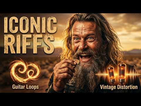 Gritty Guitar Animation | Timeless Vintage Rock Riffs