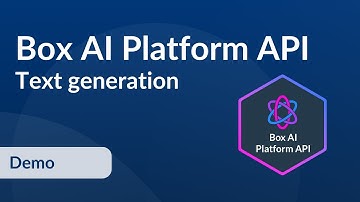 Box AI Platform API - Text generation