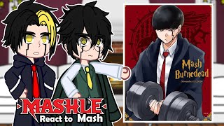 Divine Visionary React to Mash | Gacha React | Mashle Magic and Muscles