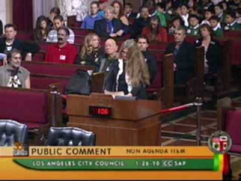 Debbie Stevens at LA Council Meeting on medical marijuana ordinance 01/26/2010