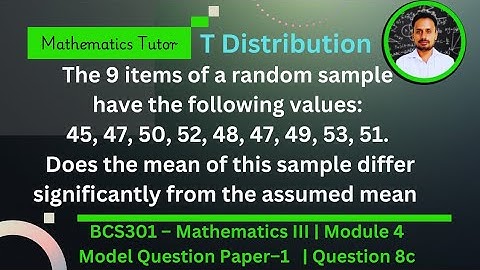 t test | Hypothesis testing | Part 3