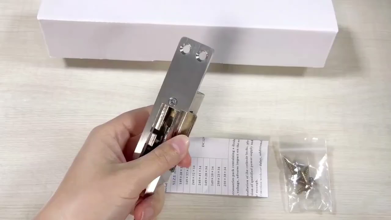 250KA 12V NC/NO Stainless Electric Strike Door Lock Electronic Access Control Lock Cylinders