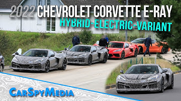 2023 Chevrolet C8 Corvette E-Ray 650 hp Hybrid Prototype Spied Testing With Z06 at Nürburgring