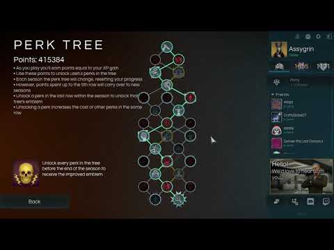 Deceit Perk tree runthrough. 2/14/2018