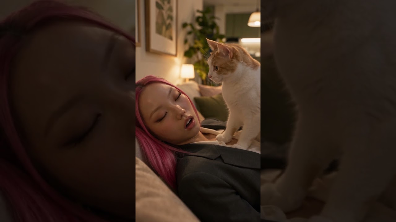 ミラが寝落ちしたら…猫が家事を始めた