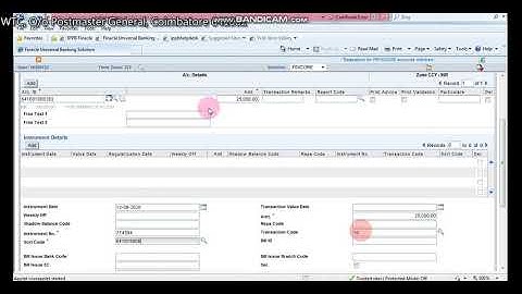 87. DATA ENTRY FOR OUTWARD CHEQUE HOCTM - TAMIL