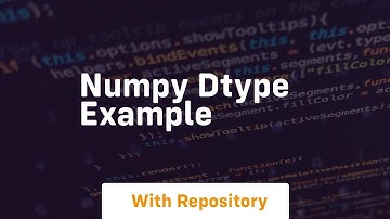 numpy dtype example