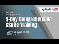 5 -Day Comprehensive G Suite Training - Day 1