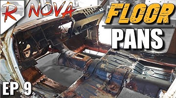 DIY Cutting & Welding Rusty Floor Patches  | EP9 RUSTORATIONS: 1972 Chevy Nova