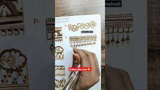 Belt design border design Basic mehndi belt design tutorials 3d henna mehndidesign