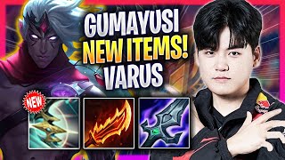 GUMAYUSI TRIES VARUS WITH NEW ITEMS! - T1 Gumayusi Plays Varus ADC vs Jhin! | Season 2024