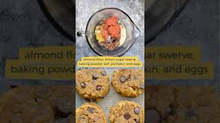 Keto Pumpkin Chocolate Chip Cookies Keto diet | Low carbs | Ketogenic | Fat loss #shorts