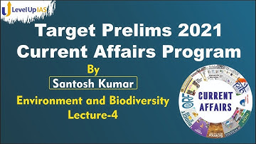 Environment and Biodiversity-4 | Target Prelims 2021 | Current Affairs Program  | By Santosh Kumar