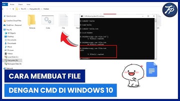 Cara Membuat File Dengan CMD Di Windows 10 | Buat File Di CMD