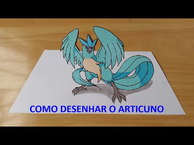 articuno - nerdtec  Como desenhar pokemon, Pokemon lendario, Pokemon