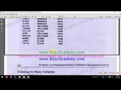 04   SQL SELECT Statement   Part 3   Using ORDER BY Clause