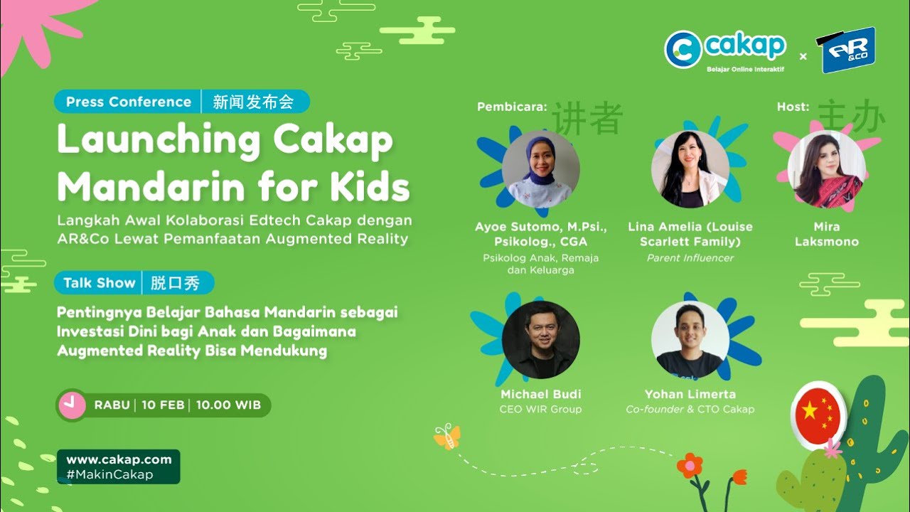 Press Conference Launching Cakap Mandarin for Kids bersama AR&Co - YouTube