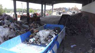 Lindner 95 DK Shredder C&D mixed with MSW, rail road ties, Proterra Recycling Systems