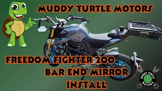 Freedom Fighter bar end mirrors install