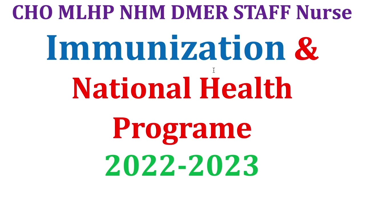 Immunisation & vaccination | MCQs On Immunisation & prevention |  CHO Special Questions 2022 Exams
