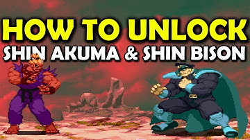 How to Unlock Shin Akuma &  Shin Bison Online in SFA3 Upper Capcom Fighting Collection 2