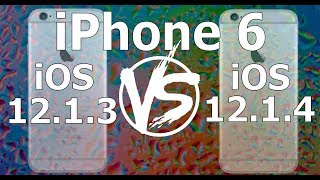iPhone 6 : iOS 12.1.4 vs iOS 12.1.3 Speed Test (iOS 12.1.4 Build 16D57)